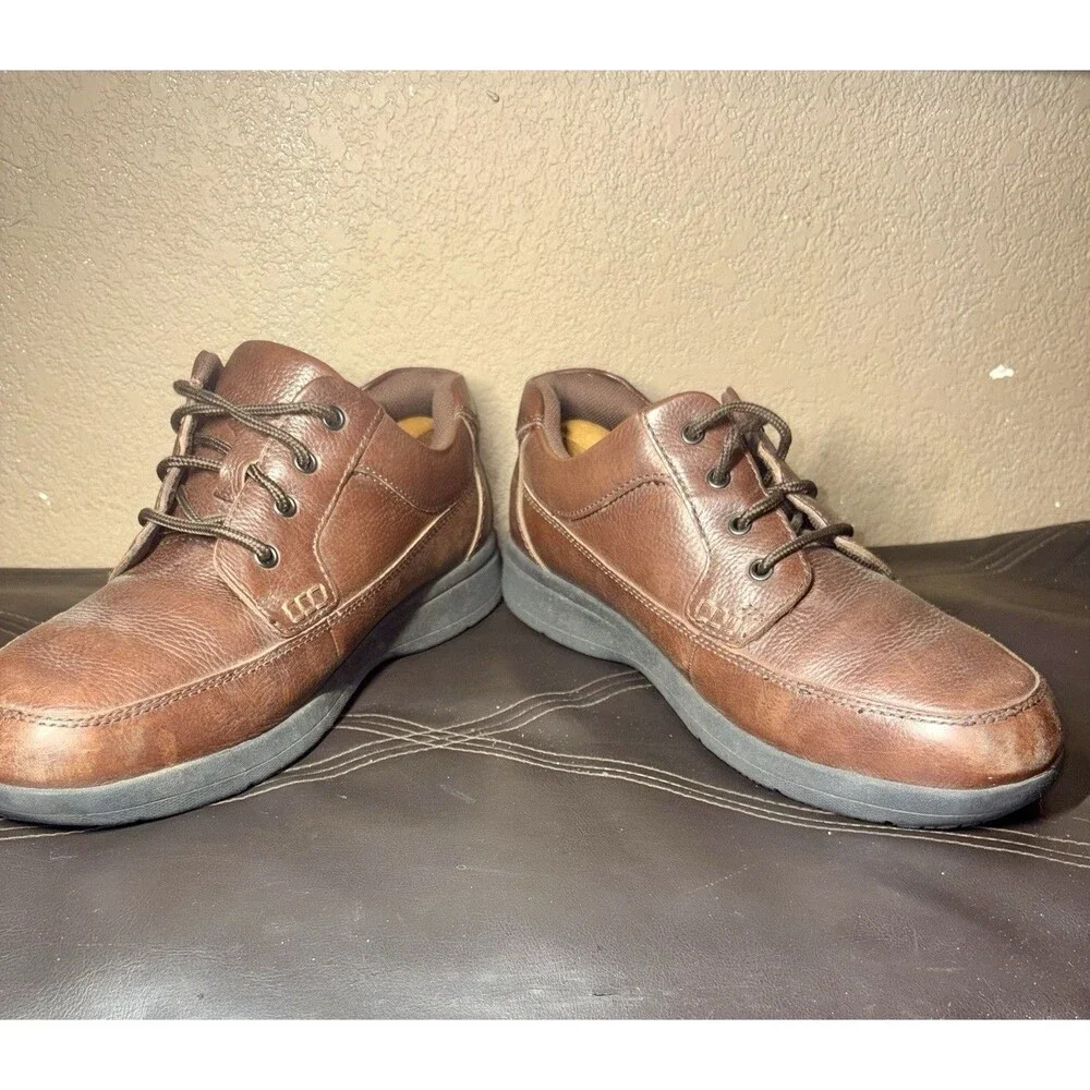 Nunn Bush Comfort Gel Memory Foam Brown Lightweight Shoes 84694 Sz 13M Lace-up